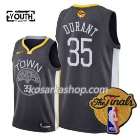 Dres Golden State Warriors Kevin Durant 35 Black Town 2018 NBA Finals Patch Nike Swingman - Dječji